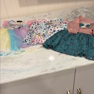Teal and Pink Kids Dress